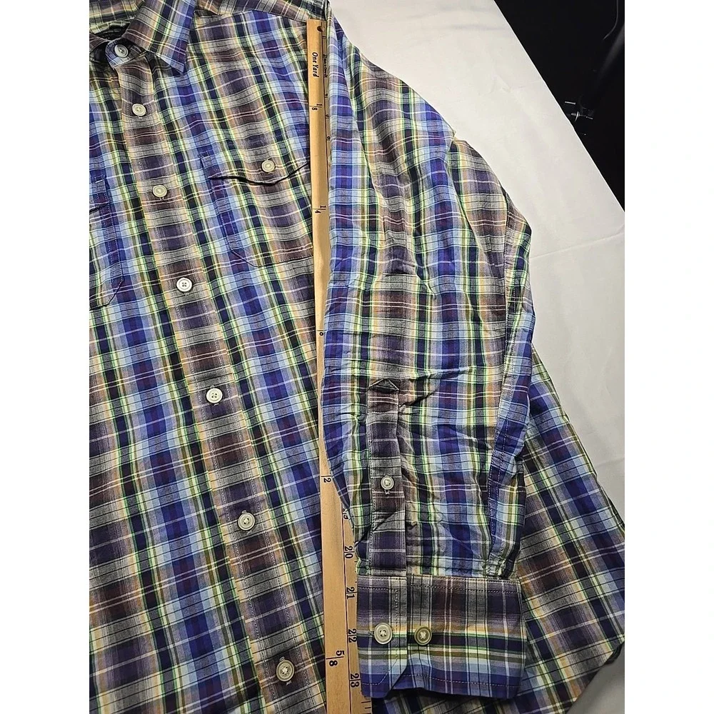 Banana Republic Plaid‎ Button Down Shirt M Old Money Casual Men's